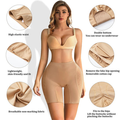 Body Waist Trainer Shaper Butt Lifter with Latex Padded Buttocks