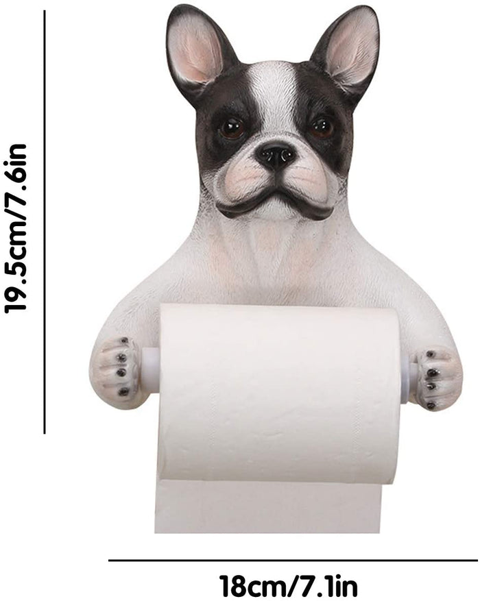 Gadget Gerbil Boston Terrier Toilet Paper Holder