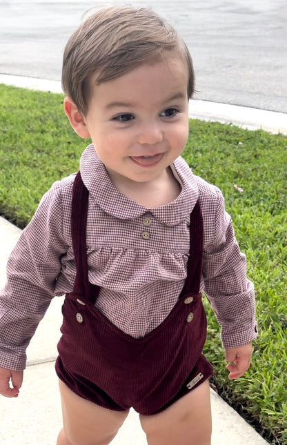 Burdeos Corduroy Burgundy 2-pc set