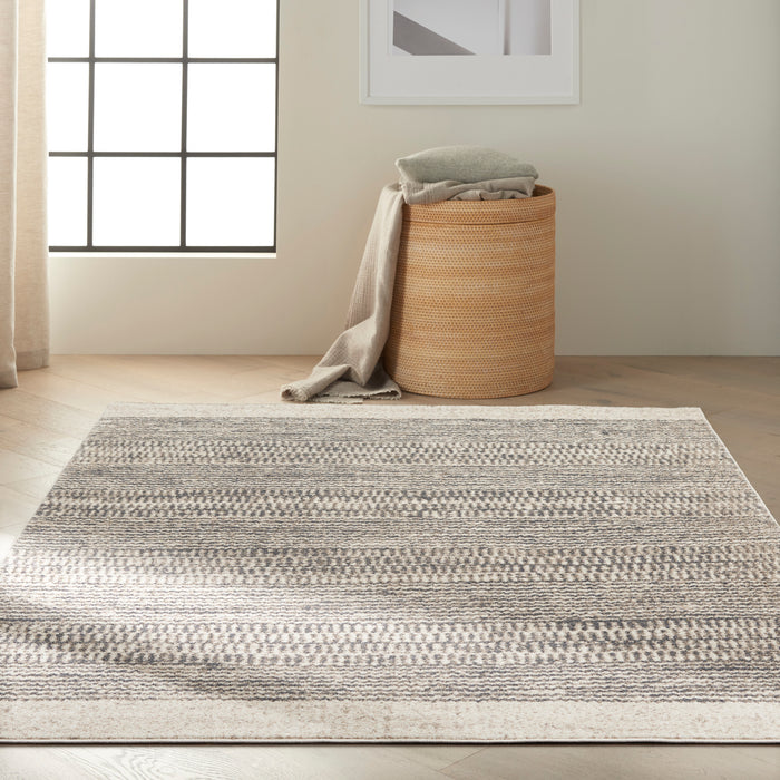 Calvin Klein Etched - Ivory/Grey Area Rug CK72