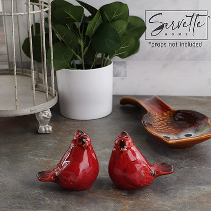 Cardinal Salt and Pepper Shakers
