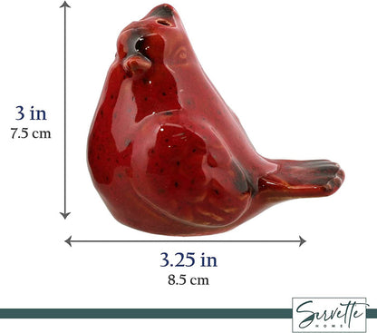 Cardinal Salt and Pepper Shakers