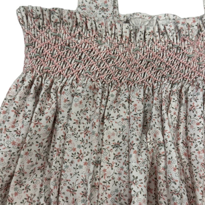 Casey Miniflower Handsmocked Romper
