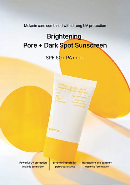 CELIMAX Pore + Dark Spot Brightening Care Sunscreen — Pore + Dark Spot Brightening Care Sunscreen