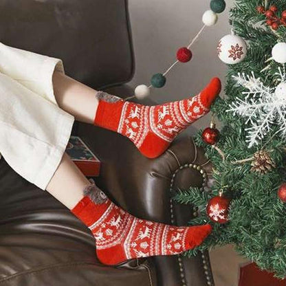 Christmas-themed Socks Gift Box (4 Pairs)