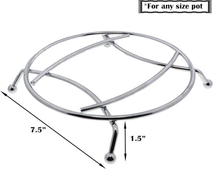 Chrome Footed Trivet