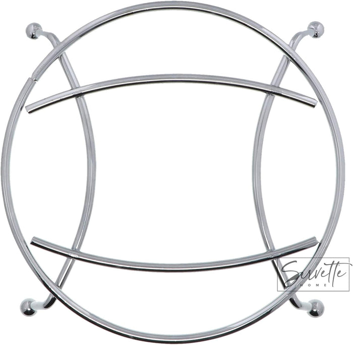 Chrome Footed Trivet
