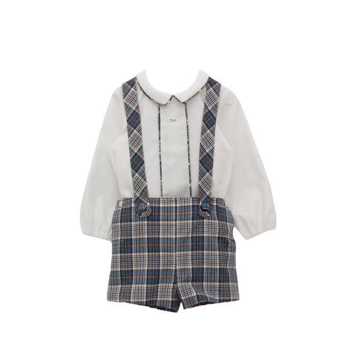 Cloti Boy Blue Tartan Set
