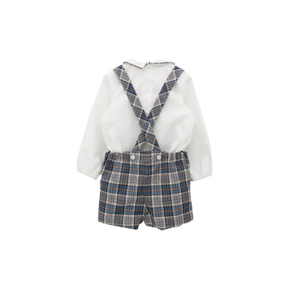 Cloti Boy Blue Tartan Set