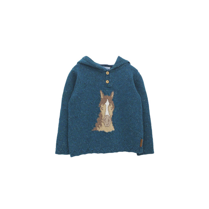 Cloti Horse Blue Sweater/Hoodie
