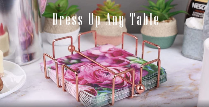 Copper Finished Napkin Holder
