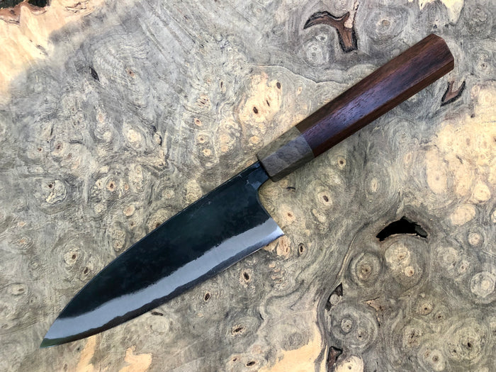 Custom Kyohei Iron clad Aogami Kurouchi Funayuki 165mm - Rosewood