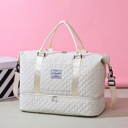Diamond Grid Dry And Wet Separation Bag