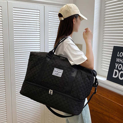 Diamond Grid Dry And Wet Separation Bag