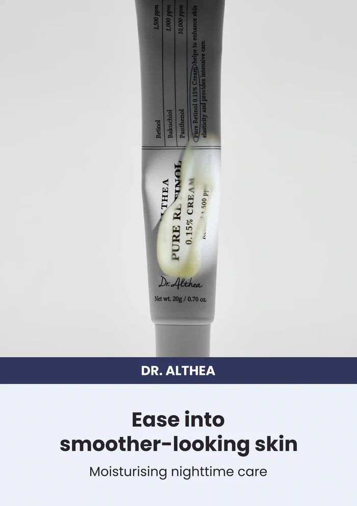 Dr. Althea Pure Retinol 0.15% Cream — Ease into smoother-looking skin. Moisturising nighttime care
