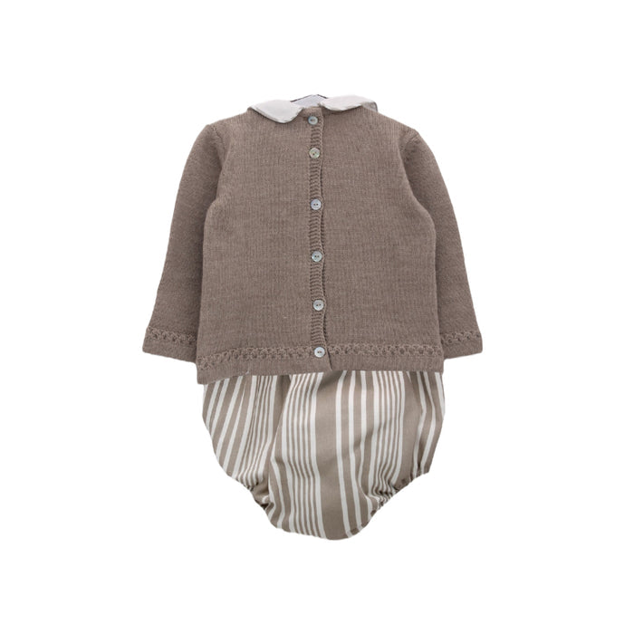 Ebbo Bunny Boy Half-Knitted 2-piece set