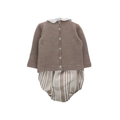 Ebbo Bunny Boy Half-Knitted 2-piece set