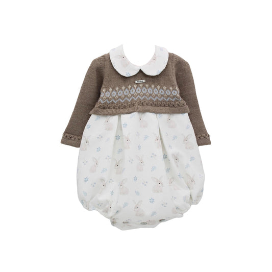 Ebbo Half-Knitted Bunny Romper