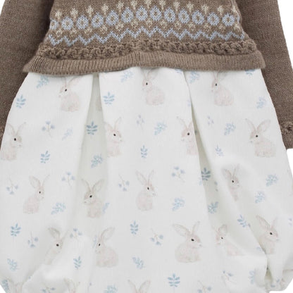 Ebbo Half-Knitted Bunny Romper