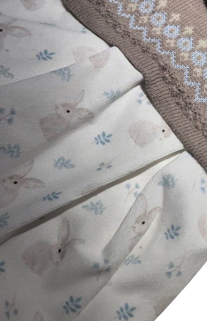 Ebbo Half-Knitted Bunny Romper