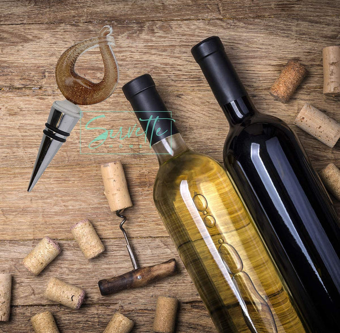 Elegant Glass Bottle Stopper