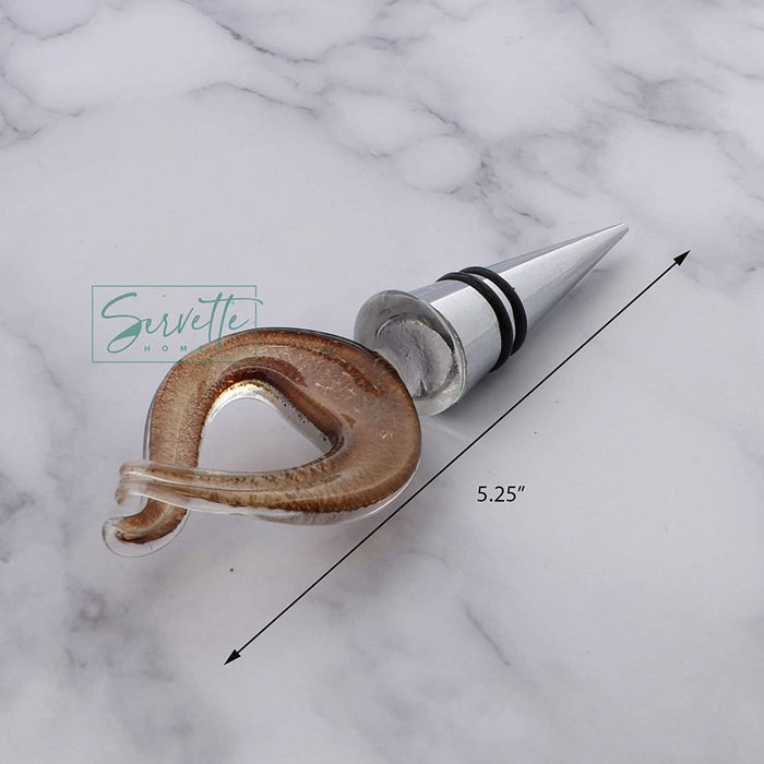 Elegant Glass Bottle Stopper
