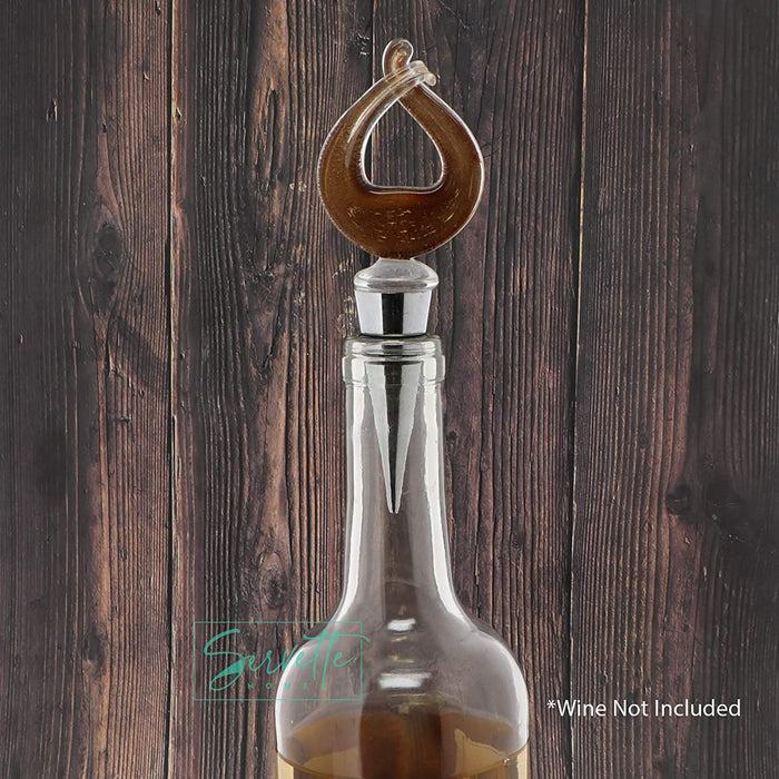 Elegant Glass Bottle Stopper