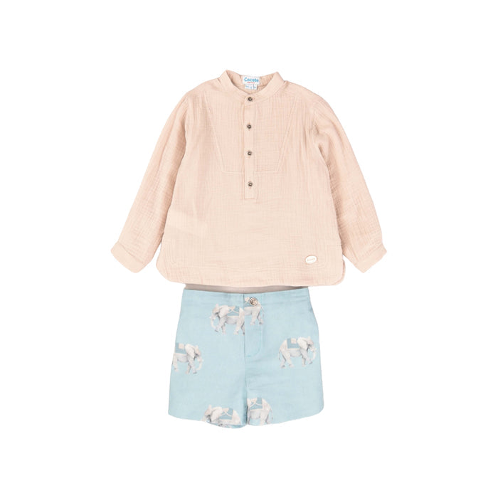 Elephant Boy 2-Piece Shorts set