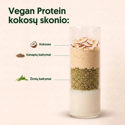 EVERJUNO Vegan Protein Coconut - Baltymai