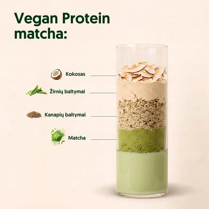 EVERJUNO Vegan Protein Matcha - Baltymai