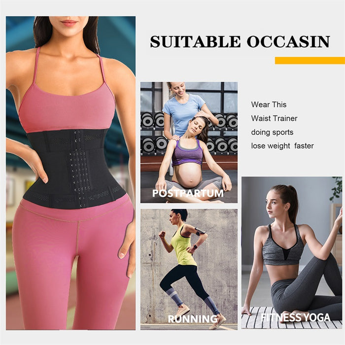 Full Body Belly Girdle Waist Trainer Light Control Tummy Wrap Shaper