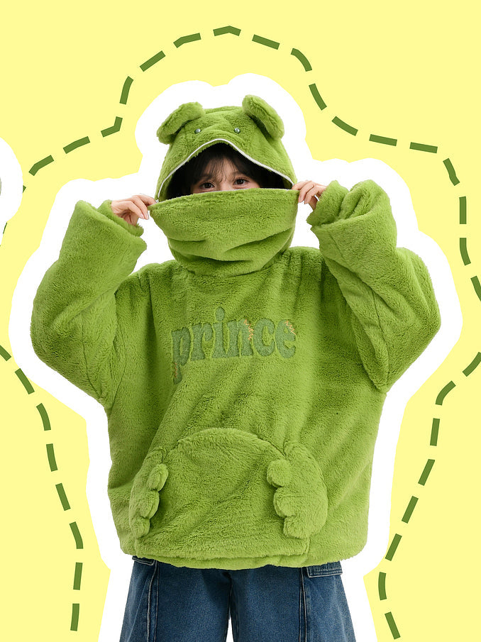 Funny Frog Fleece Sweatshirt