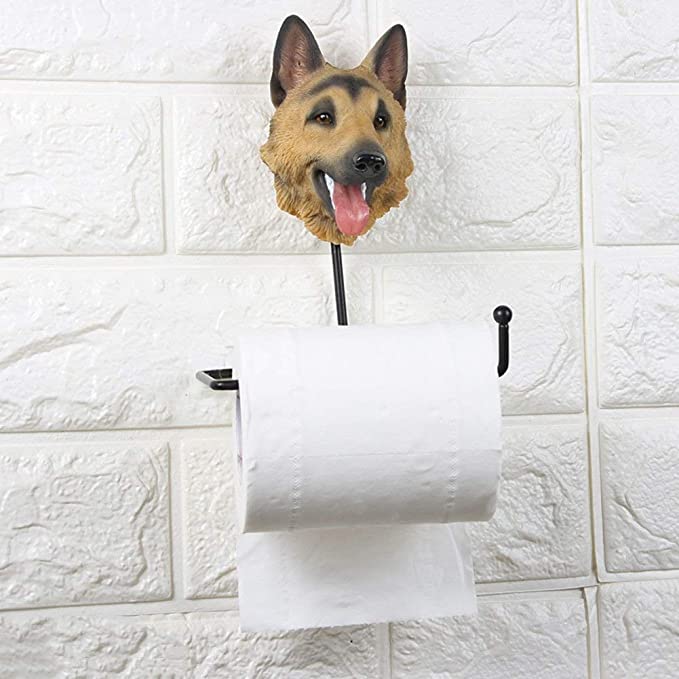 Gadget Gerbil German Shepard Toilet Paper Holder