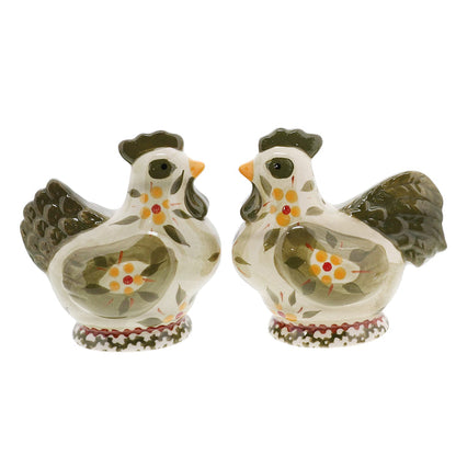 green chicken salt and pepper shakers