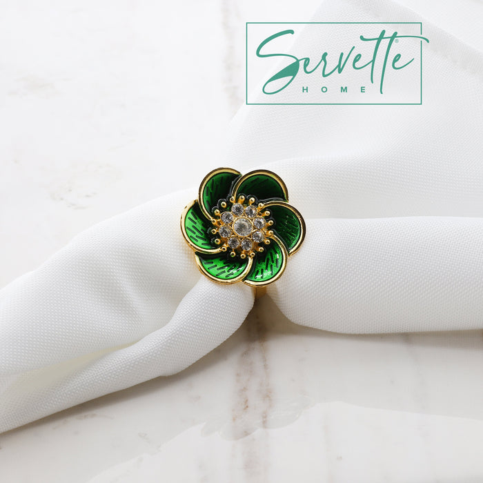 floral napkin rings