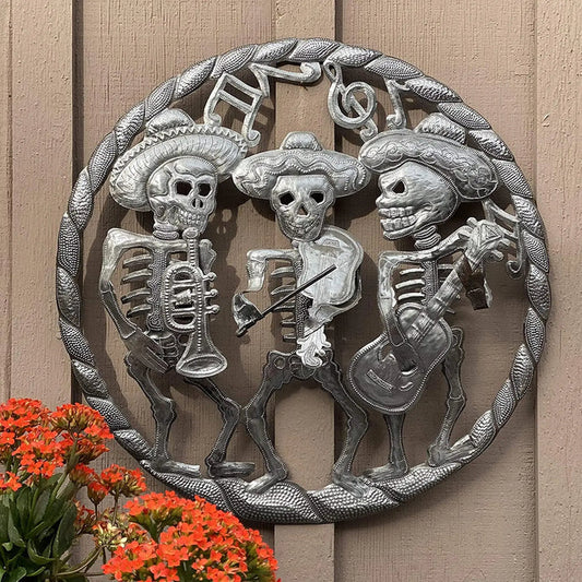 Haitian Steel Drum Art Day Of The Dead Mariachis