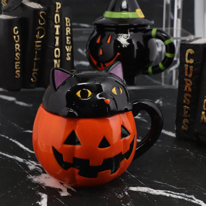 scary halloween mug