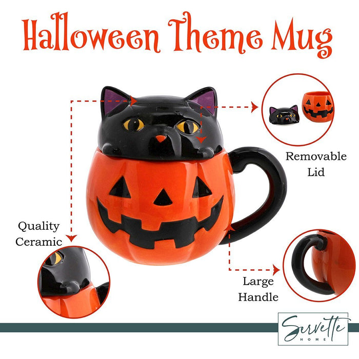 halloween mug with lid
