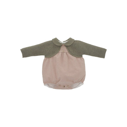 Hudson Army Green Checkered Romper