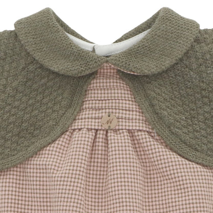 Hudson Army Green Checkered Romper