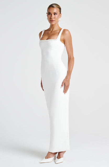 Ines Midaxi Dress - Ivory