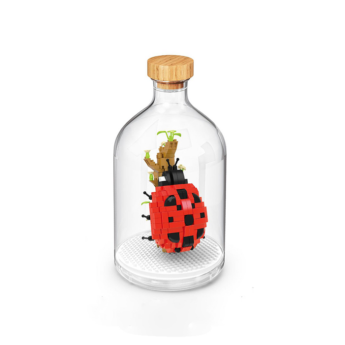 Insect Collection Building Blocks with Glass Display Bottle