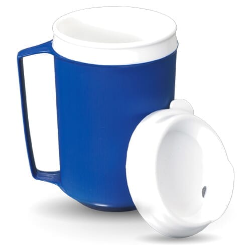 Alternative view of Insulated Mug with Lid, showing different angle or usage.