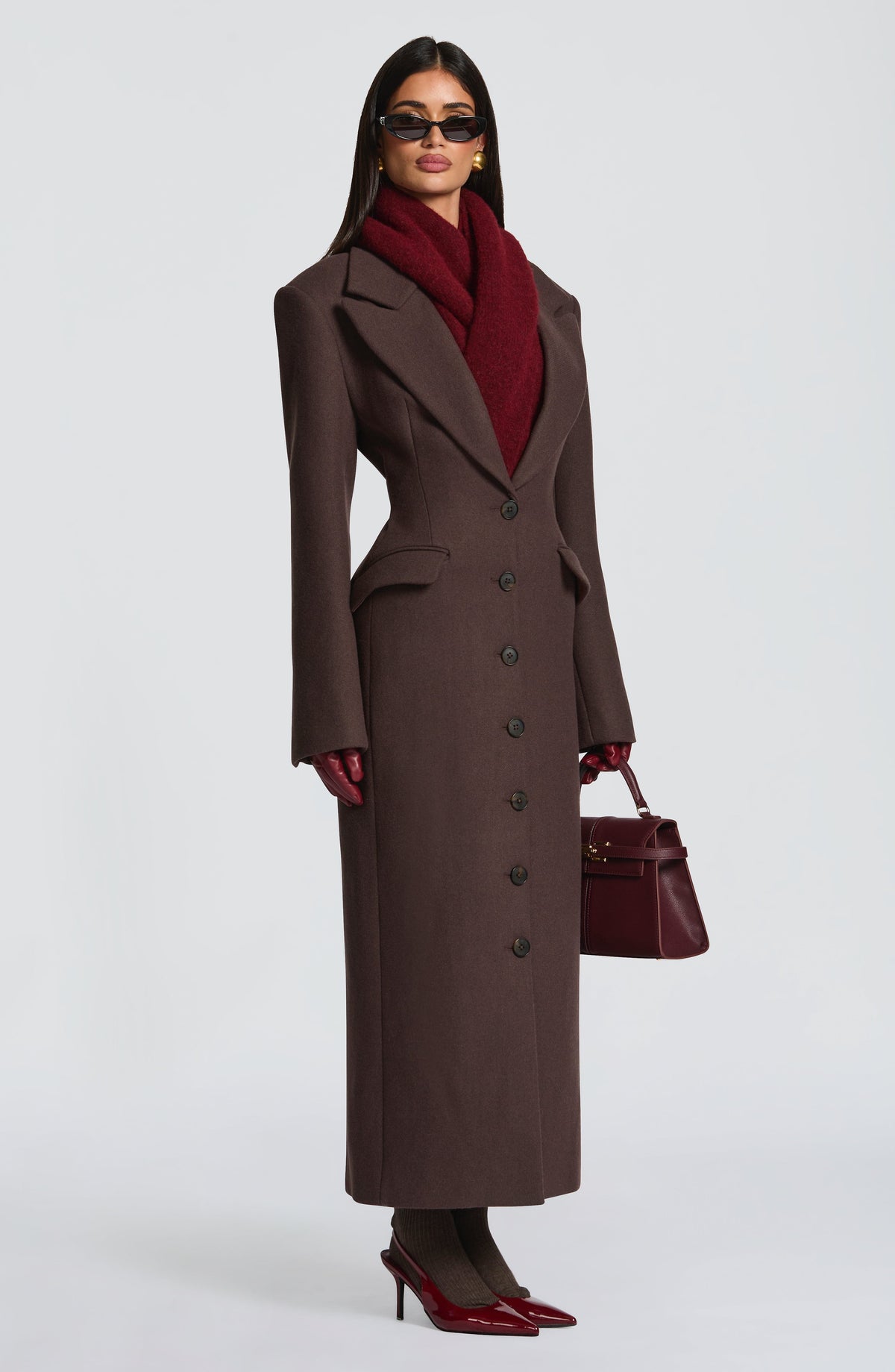 Jeanie Scarf - Burgundy