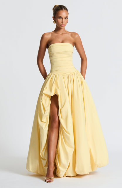 Jillian Maxi Dress - Lemon