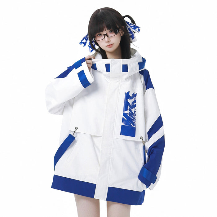 Jacket / Blue & White / M