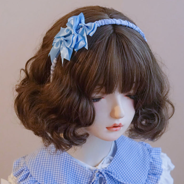 Korean Bow Ruffled Headband