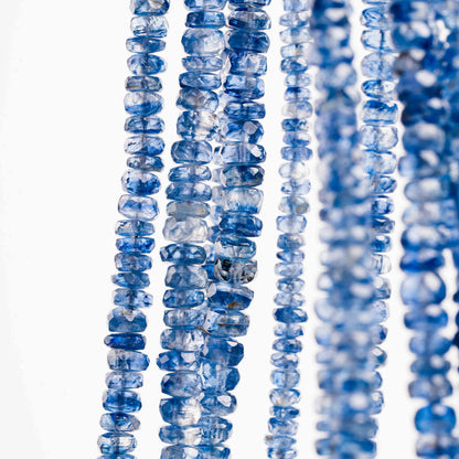 Kyanite, Blue -  Faceted Beaded Necklace