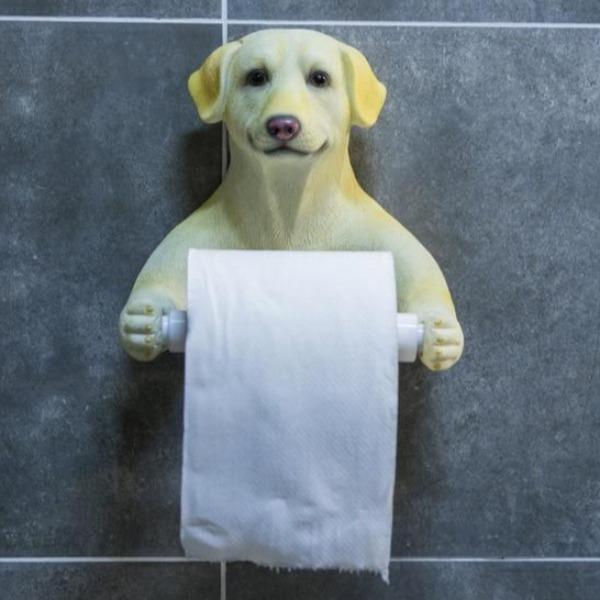 Gadget Gerbil Labrador Toilet Paper Holder
