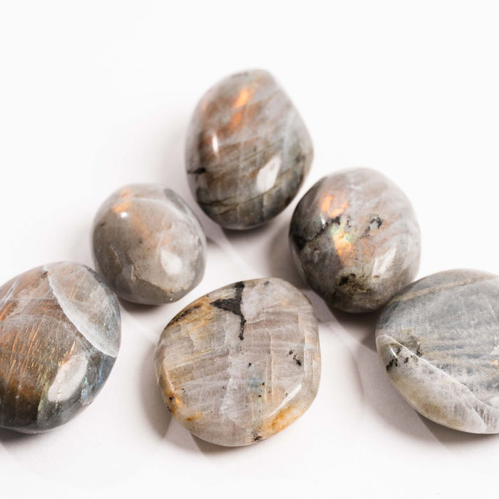 Labradorite, Orange/Yellow Flash - Palms